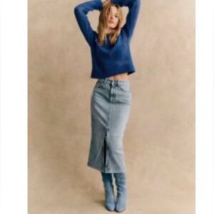 Sezane Despina Skirt Bleach - Size 14